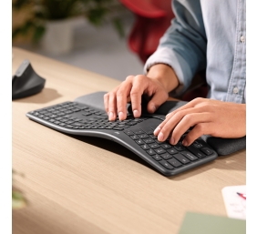 Bevielė klaviatūra Logitech Ergo K860, Grafitinė (US)