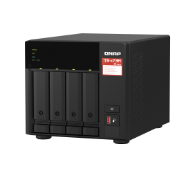 QNAP | 4-Bay QTS and QuTS hero NAS | TS-473A-8G | Up to 4 HDD/SSD Hot-Swap | AMD Ryzen | Ryzen V1500B Quad-Core | Processor frequency 2.2 GHz | 8 GB | DDR4