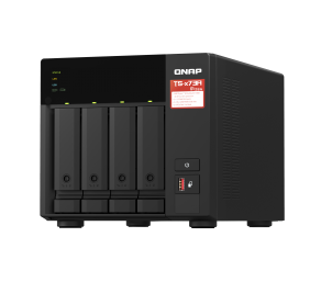 QNAP | 4-Bay QTS and QuTS hero NAS | TS-473A-8G | Up to 4 HDD/SSD Hot-Swap | AMD Ryzen | Ryzen V1500B Quad-Core | Processor frequency 2.2 GHz | 8 GB | DDR4