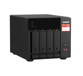 QNAP | 4-Bay QTS and QuTS hero NAS | TS-473A-8G | Up to 4 HDD/SSD Hot-Swap | AMD Ryzen | Ryzen V1500B Quad-Core | Processor frequency 2.2 GHz | 8 GB | DDR4