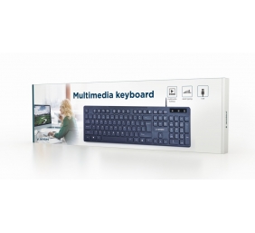 Gembird | Multimedia Keyboard | KB-MCH-04 | Multimedia | Wired | US | Black