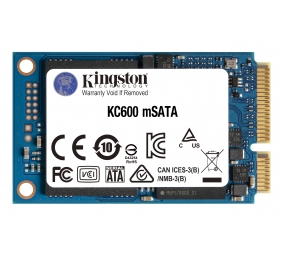 Kingston | KC600 | 256 GB | SSD form factor | SSD interface mSATA | Read speed 550 MB/s | Write speed 500 MB/s