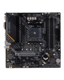 Asus | TUF GAMING B550M-E | Processor family AMD | Processor socket AM4 | DDR4 DIMM | Memory slots 4 | Supported hard disk drive interfaces 	SATA, M.2 | Number of SATA connectors 4 | Chipset AMD B550 | Micro ATX