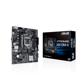 Asus | PRIME H510M-K | Processor family Intel | Processor socket LGA1200 | DDR4 | Memory slots 2 | Supported hard disk drive interfaces 	SATA, M.2 | Number of SATA connectors 4 | Chipset  H510 | Micro ATX