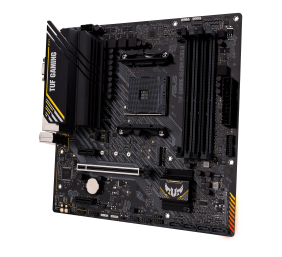 Asus | TUF GAMING A520M-PLUS II | Processor family AMD | Processor socket AM4 | DDR4 DIMM | Memory slots 4 | Supported hard disk drive interfaces 	SATA, M.2 | Number of SATA connectors 4 | Chipset  AMD A520 | Micro ATX