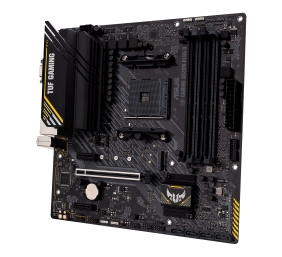 Asus | TUF GAMING A520M-PLUS II | Processor family AMD | Processor socket AM4 | DDR4 DIMM | Memory slots 4 | Supported hard disk drive interfaces 	SATA, M.2 | Number of SATA connectors 4 | Chipset  AMD A520 | Micro ATX