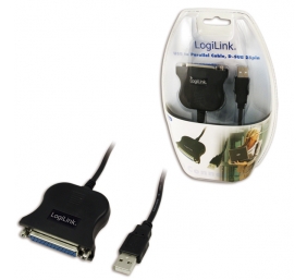 Logilink | USB 2.0 adapter to Paralel (LPT)  DB25 , 1,8m | USB-A to LPT USB A male | DB25