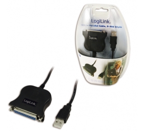 Logilink | USB 2.0 adapter to Paralel (LPT)  DB25 , 1,8m | USB A male | DB25