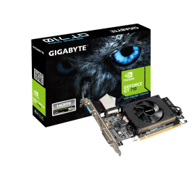 Gigabyte | GV-N710D3-2GL 2.0 | NVIDIA | 2 GB | GeForce GT 710 | DDR3 | Cooling type Active | DVI-D ports quantity 1 | HDMI ports quantity 1 | PCI Express 2.0 | Memory clock speed 1600 MHz | Processor frequency 954 MHz | VGA (D-Sub) ports quantity 1