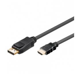Goobay 51956 DisplayPort/HDMI™ adapter cable 1.2, gold-plated, 1 m Goobay DP to HDMI 1 m