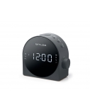 Muse | Dual Alarm Clock radio PLL | M-185CR | AUX in | Black