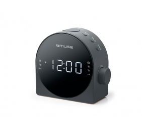 Muse | Dual Alarm Clock radio PLL | M-185CR | AUX in | Black