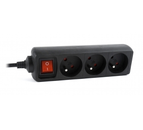 EnerGenie EG-PSU3F-01 UPS power strip, 3 FR sockets, 10 A, C14 plug, 0.6 m cable, black | EnerGenie