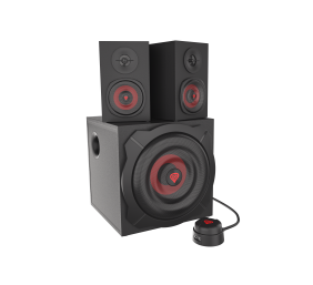 GENESIS Helium 610BT Computer Speakers, Wired, Bluetooth, Black | Genesis | Helium 610BT | Bluetooth | Red/Black | Computer Speakers