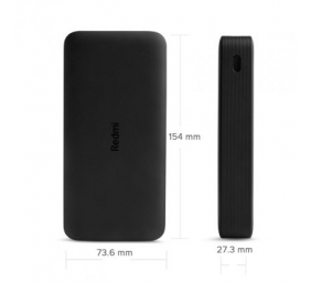 Xiaomi | Redmi Fast Charge Power Bank | 20000 mAh | Black
