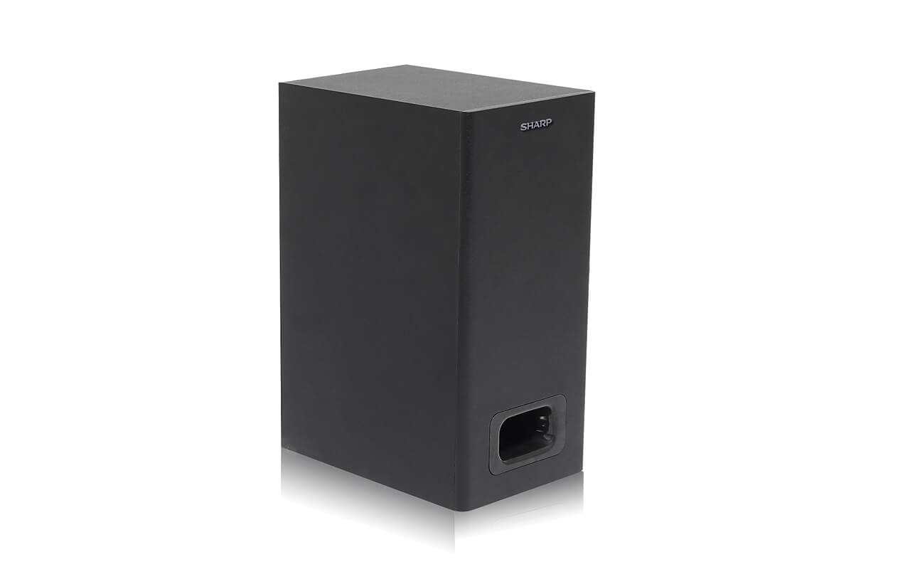Sharp | HT-SBW110 2.1 Slim Soundbar | Black | No | AUX in | Bluetooth | Wireless connection