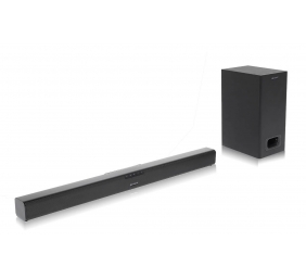 Sharp | HT-SBW110 2.1 Slim Soundbar | Black | No | AUX in | Bluetooth | Wireless connection
