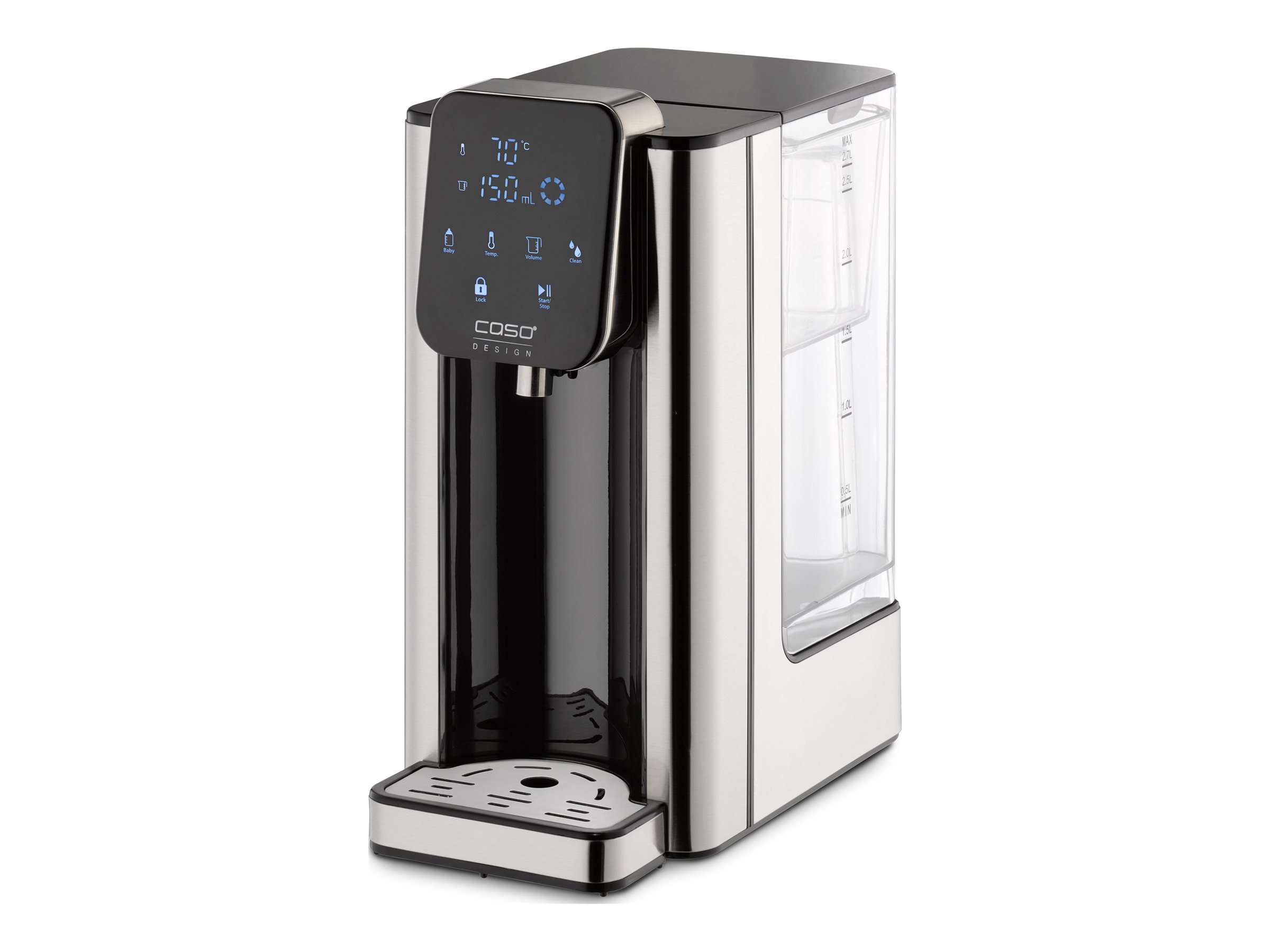 Caso | Turbo hot water dispenser | HW 660 | Water Dispenser | 2600 W | 2.7 L | Black/Stainless steel