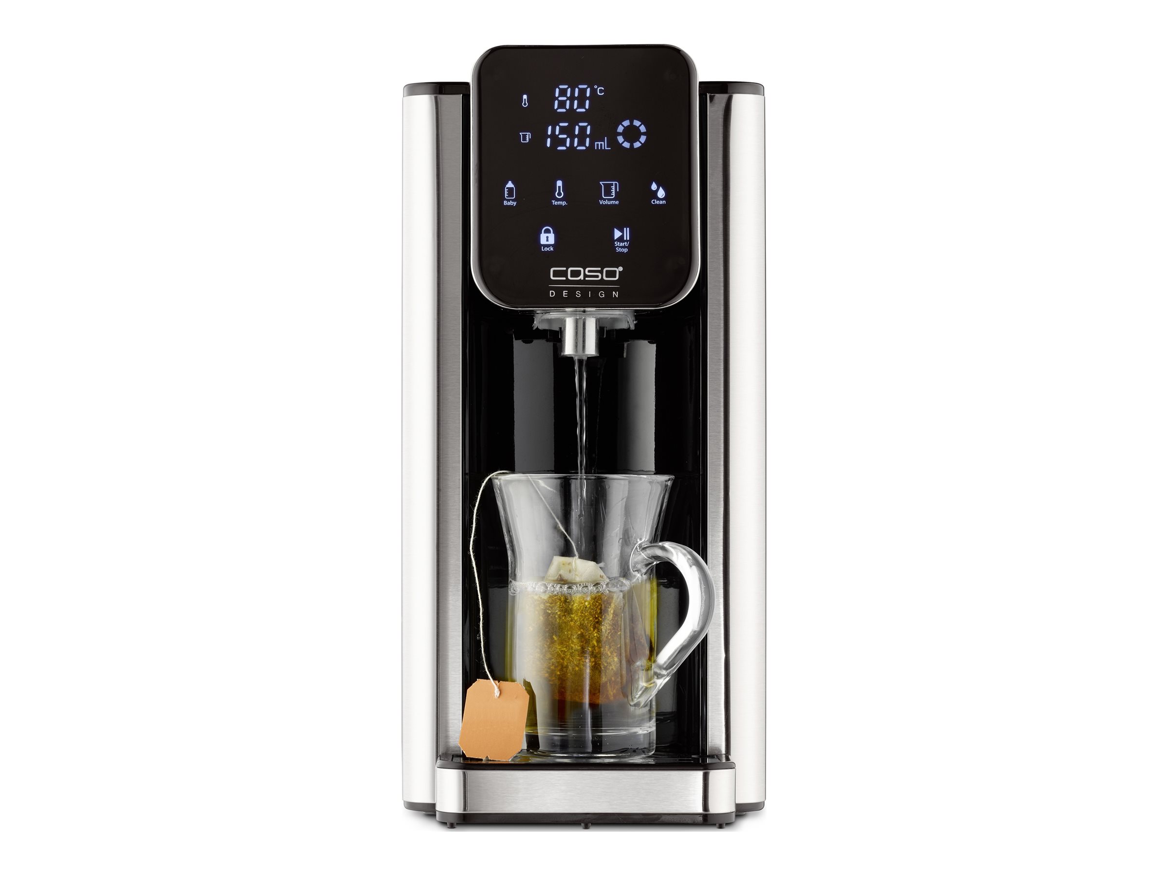Caso | Turbo hot water dispenser | HW 660 | Water Dispenser | 2600 W | 2.7 L | Black/Stainless steel