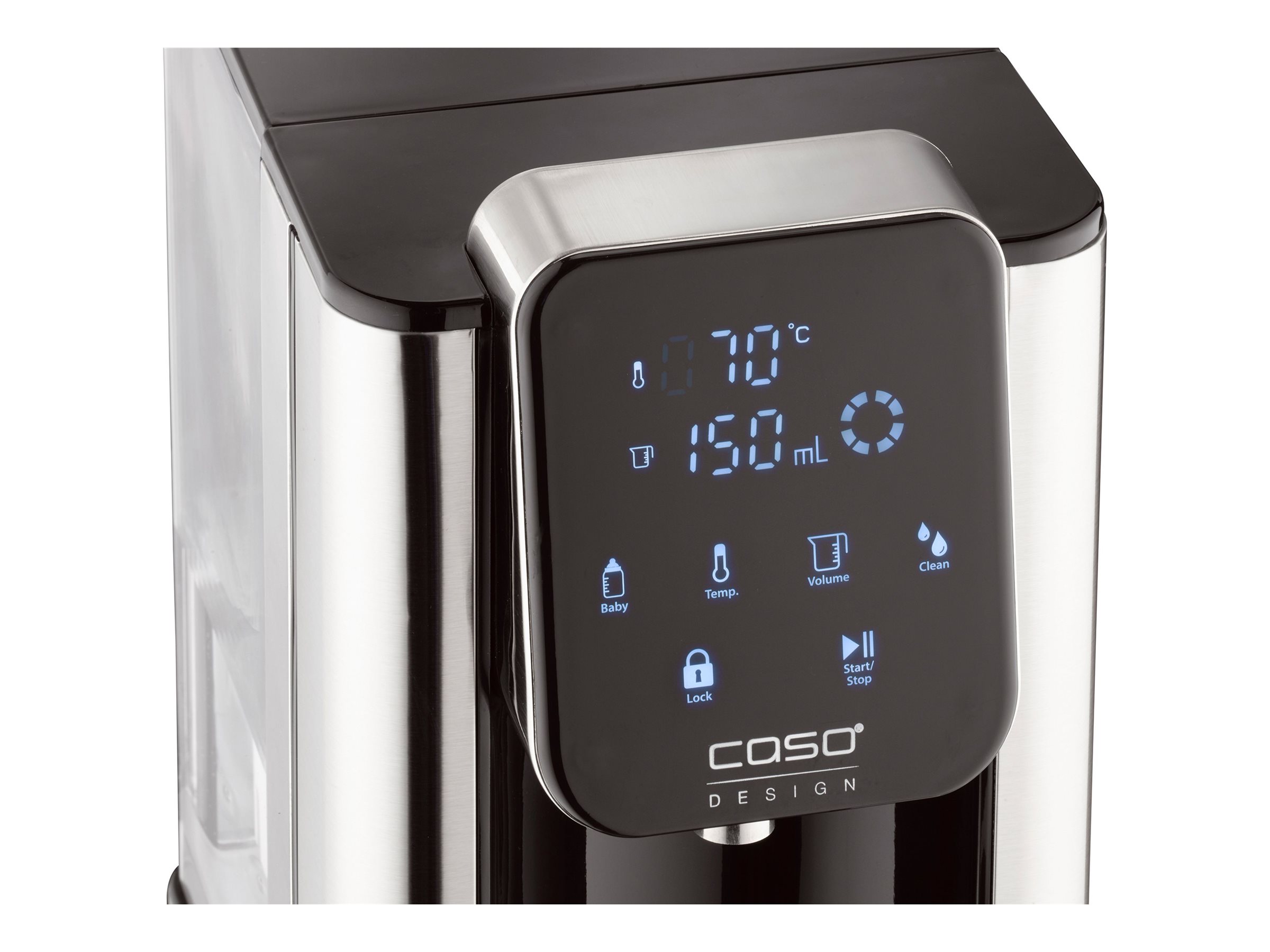 Caso | Turbo hot water dispenser | HW 660 | Water Dispenser | 2600 W | 2.7 L | Black/Stainless steel