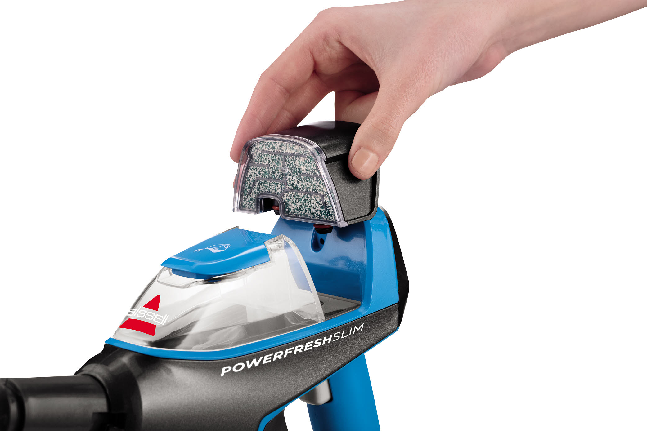 Bissell | Steam Mop | PowerFresh Slim Steam | Power 1500 W | Steam pressure Not Applicable. Works with Flash Heater Technology bar | Water tank capacity 0.3 L | Blue