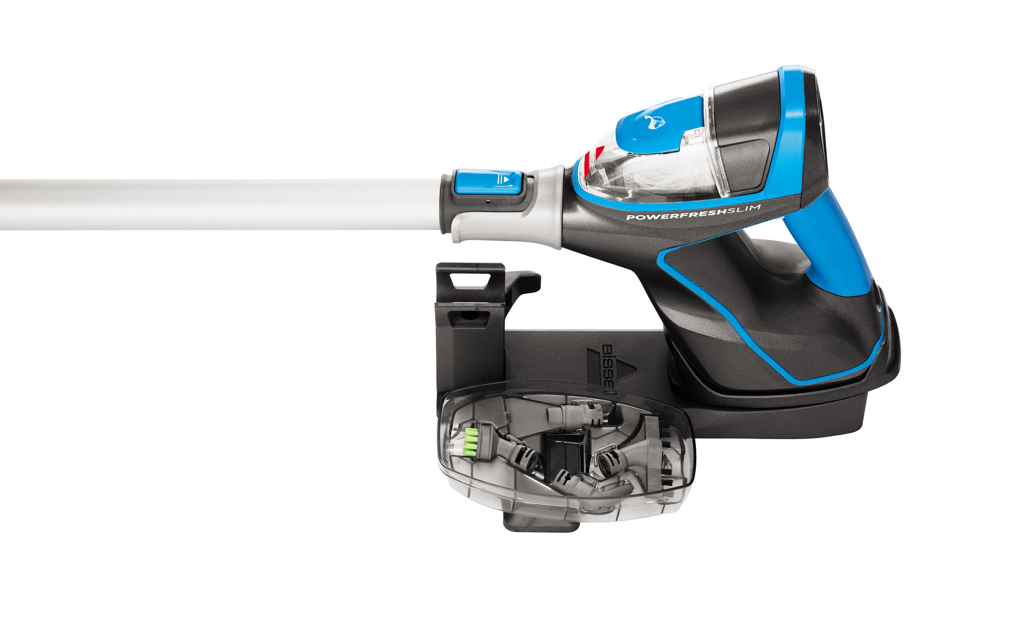 Bissell | Steam Mop | PowerFresh Slim Steam | Power 1500 W | Steam pressure Not Applicable. Works with Flash Heater Technology bar | Water tank capacity 0.3 L | Blue