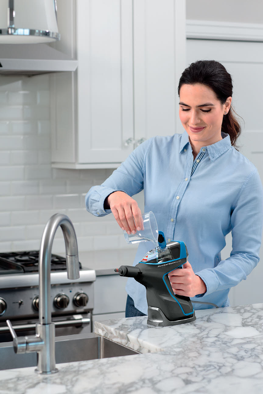 Bissell | Steam Mop | PowerFresh Slim Steam | Power 1500 W | Steam pressure Not Applicable. Works with Flash Heater Technology bar | Water tank capacity 0.3 L | Blue