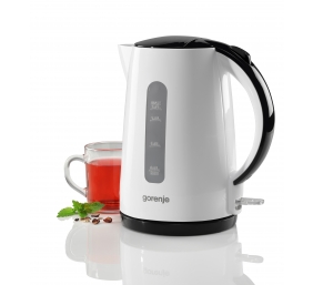 Gorenje | Kettle | K17PLBW | Electric | 2200 W | 1.7 L | Plastic + metal | 360° rotational base | White