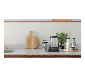 Electrolux Kettle Explore 7 E7GK1-8BP Electric, 2000 W, 1.7 L, Glass, 360° rotational base, Black/Transparent