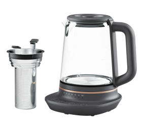 Electrolux Kettle Explore 7 E7GK1-8BP Electric, 2000 W, 1.7 L, Glass, 360° rotational base, Black/Transparent