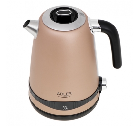 Adler | Kettle | AD 1295 | Electric | 2200 W | 1.7 L | Stainless steel | 360° rotational base | Golden