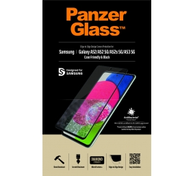 PanzerGlass | Samsung | Galaxy A52 | Black/Transparent | Antifingerprint screen protector