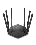 Mercusys Dual-Band Router MR50G 802.11ac, 600+1300 Mbit/s, 10/100/1000 Mbit/s, Ethernet LAN (RJ-45) ports 2, MU-MiMO Yes, Antenna type 6xFixed, Black