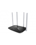 Mercusys AC1200 Dual Band Wireless Router AC12 802.11ac, 300+867 Mbit/s, 10/100 Mbit/s, Ethernet LAN (RJ-45) ports 3, Antenna type 4xFixed, Black
