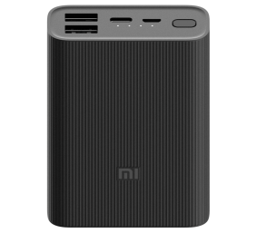 Xiaomi | 3 Ultra Compact | Mi Power Bank | 10000 mAh | USB-A, USB-C | Black