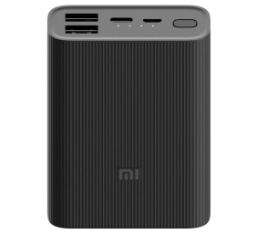 Xiaomi | Mi Power Bank | 3 Ultra Compact | 10000 mAh | USB-A, USB-C | Black