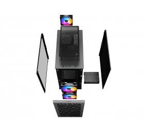 Deepcool | MATREXX 40 3FS | Micro ATX | ATX PS2_Length less than 170mm | Black