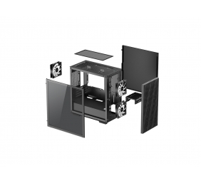 Deepcool | MATREXX 40 3FS | Black | Micro ATX | Power supply included N | ATX PS2_Length less than 170mm
