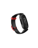 Fitbit Ace 3 Fitness tracker, OLED, Touchscreen, Waterproof, Bluetooth, Black/Racer Red