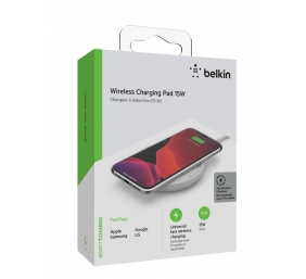 Belkin | BOOST CHARGE | Wireless Charging Pad 15W + QC 3.0 24W Wall Charger