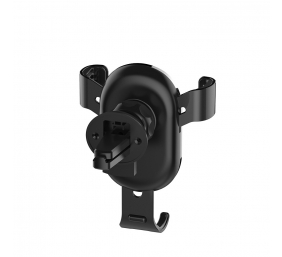 ColorWay | Metallic Gravity Holder For Smartphone | Adjustable | Clamp | Black | Fixation of the smartphone in one motion. Compact design, does not take up much space and does not obstruct the view. Soft coating, eliminates the appearance of scratches and