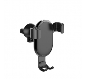 ColorWay | Metallic Gravity Holder For Smartphone | Adjustable | Clamp | Black | Fixation of the smartphone in one motion. Compact design, does not take up much space and does not obstruct the view. Soft coating, eliminates the appearance of scratches and