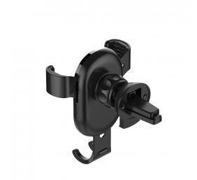 ColorWay | Metallic Gravity Holder For Smartphone | Adjustable | Clamp | Black | Fixation of the smartphone in one motion. Compact design, does not take up much space and does not obstruct the view. Soft coating, eliminates the appearance of scratches and