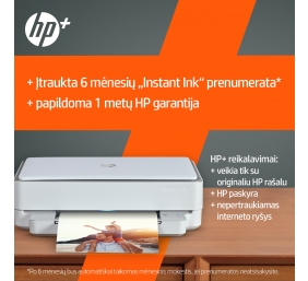 HP ENVY 6020e Spausdintuvas rašalinis spalvotas MFP A4 10 ppm USB Wi-Fi Bluetooth
