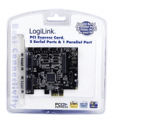 Logilink | 2 x serial (COM), 1 x parallel (LPT) | PCIe