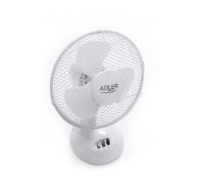 Adler AD 7302 Desk Fan Number of speeds 2 60 W Oscillation Diameter 23 cm White