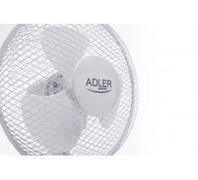 Adler | AD 7302 | Desk Fan | White | Diameter 23 cm | Number of speeds 2 | Oscillation | 60 W | No