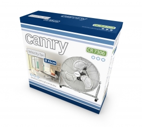Camry | CR 7306 | Desk Fan | Stainless steel | Diameter 45 cm | Number of speeds 3 | 200 W