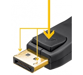 Goobay 65923 DisplayPort connector cable 1.2, gold-plated, 2m Goobay | DP to DP | 2 m
