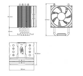 Deepcool CPU Air Cooler GAMMAXX C40